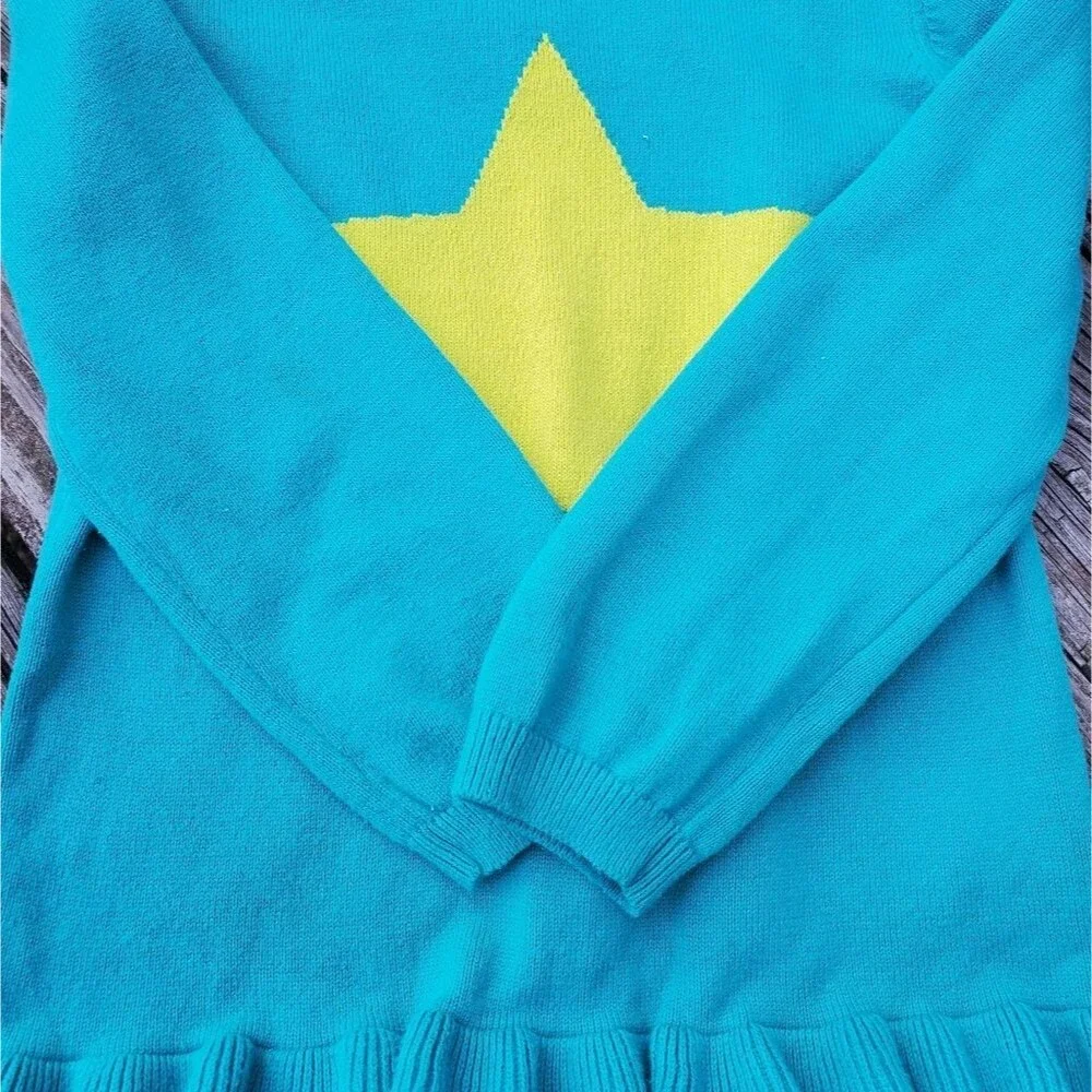 Children's Place 4T Teal Sweater With A Yellow Star
